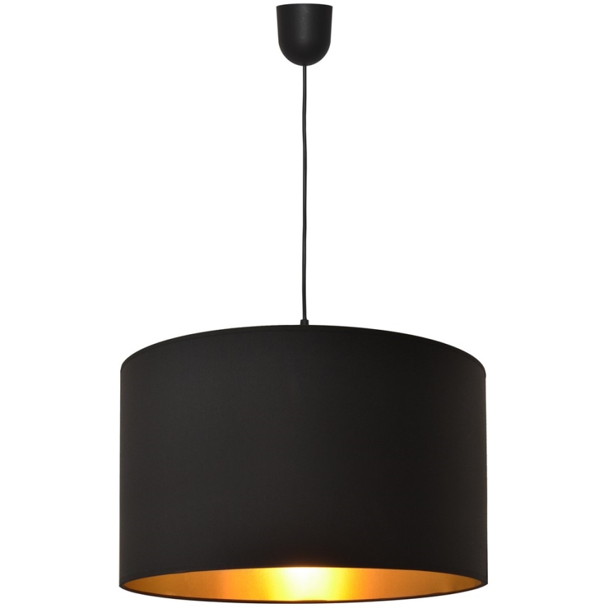 Lámpara de araña ALBA 1xE27/15W/230V d. 45 cm negro/oro