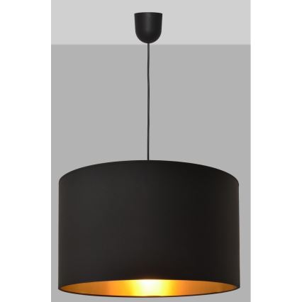 Lámpara de araña ALBA 1xE27/15W/230V d. 45 cm negro/oro
