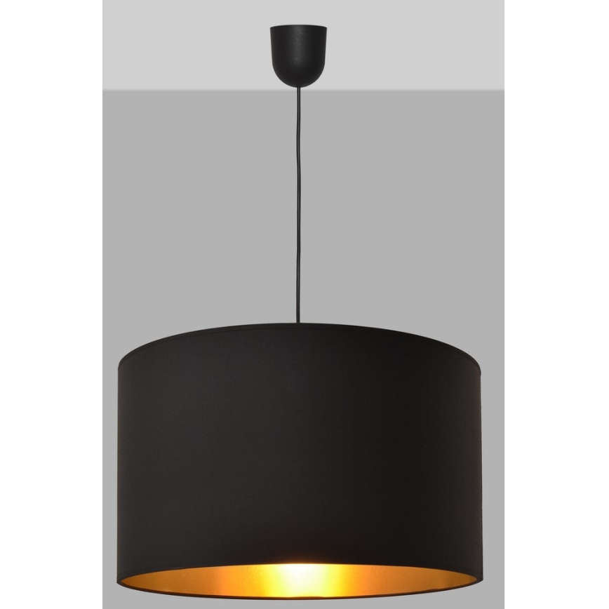 Lámpara de araña ALBA 1xE27/15W/230V d. 45 cm negro/oro