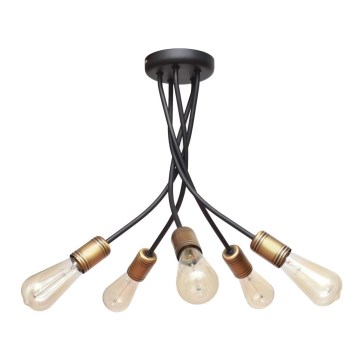 Lámpara de araña colgante HARVARD 5xE27/15W/230V