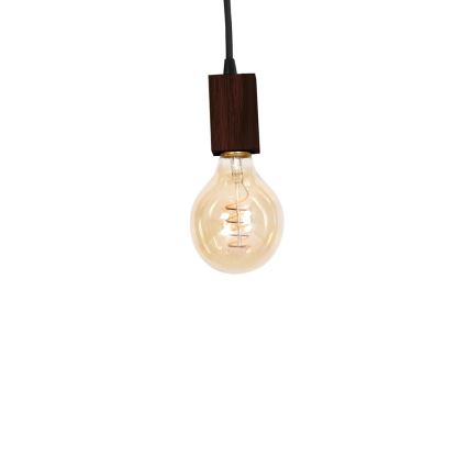 Lámpara de araña colgante JACK 3xE27/40W/230V marrón madera