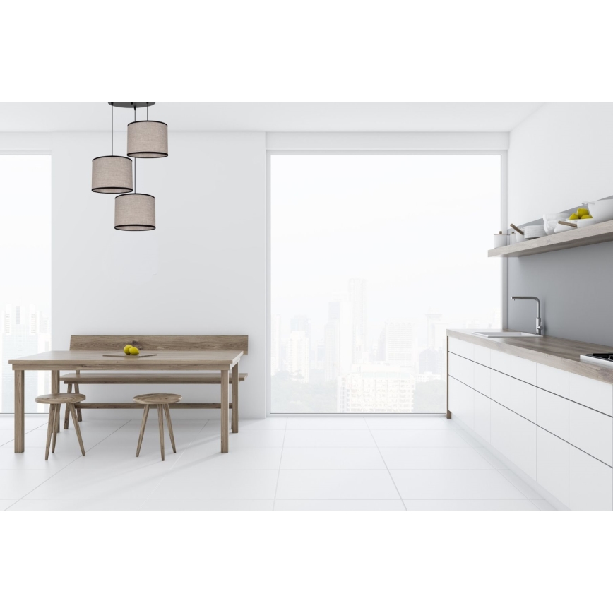 Lámpara de araña con cable NEXO 3xE27/60W/230V Ø 45 cm