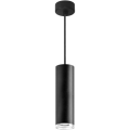 Lámpara de araña de baño en cadena TURYN 1xGU10/10W/230V IP44 negro