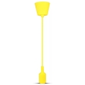 Lámpara de araña de cable 1xE27/60W/230V amarillo