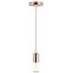 Lámpara de araña de cable 1xE27/60W/230V oro rosa
