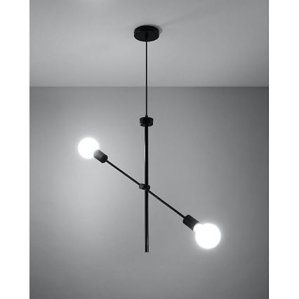 Lámpara de araña de cable CONCEPT 2xE27/60W/230V