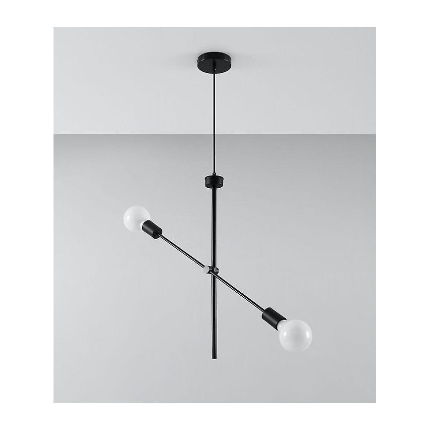 Lámpara de araña de cable CONCEPT 2xE27/60W/230V