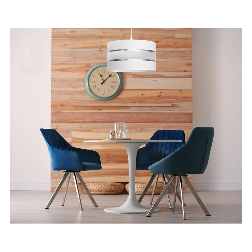 Lámpara de araña de cable HELEN 1xE27/15W/230V ø 35 cm blanco
