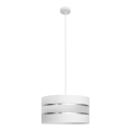 Lámpara de araña de cable HELEN 1xE27/15W/230V ø 40 cm blanco