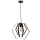 Lámpara de araña de cable HEXAGON 1xE27/60W/230V negro