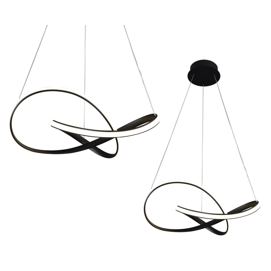 Lámpara de araña de cable LED CAPPIO LED/36W/230V negro