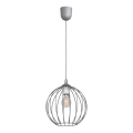 Lámpara de araña de cable MERCURE 1xE27/15W/230V gris