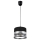Lámpara de araña de cable MILO 1xE27/60W/230V plateado/negro