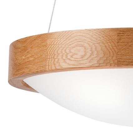 Lámpara de araña de cable OAK SLIM 2xE27/60W/230V ø 37 cm roble