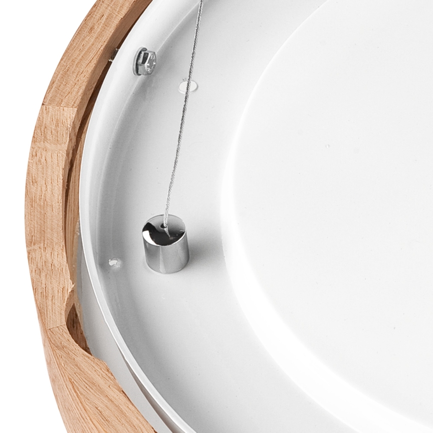 Lámpara de araña de cable OAK SLIM 2xE27/60W/230V ø 37 cm roble
