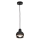 Lámpara de araña de cable OVAL 1xE27/60W/230V negro
