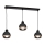 Lámpara de araña de cable OVAL 3xE27/60W/230V negro