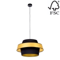 Lámpara de araña de cable PRETO GOLD 1xE27/60W/230V - Certificado FSC