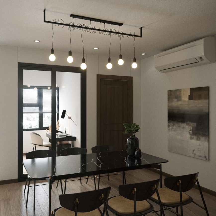Lámpara de araña de cable SALAMANCA 2xE27/60W/230V