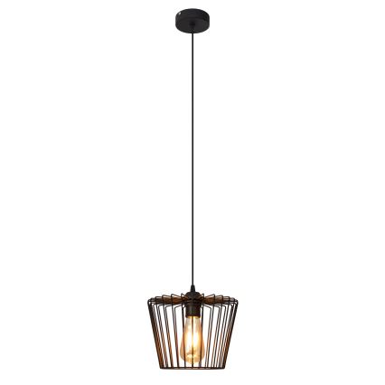 Lámpara de araña de cable TORRI 1xE27/15W/230V d. 23 cm negro
