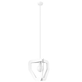 Lámpara de araña de cable TRES 1xE27/60W/230V blanco