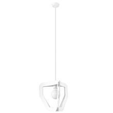 Lámpara de araña de cable TRES 1xE27/60W/230V blanco