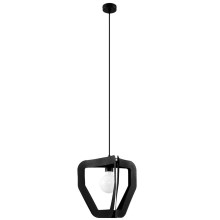 Lámpara de araña de cable TRES 1xE27/60W/230V negro