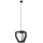 Lámpara de araña de cable TRES 1xE27/60W/230V negro