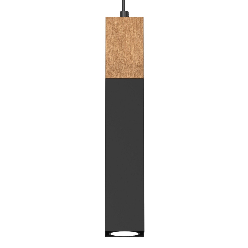 Lámpara de araña de cable TULUM 3xGU10/60W/230V negro
