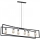 Lámpara de araña de cable TUNJA 6xE27/60W/230V negro/cromo