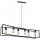 Lámpara de araña de cable TUNJA 6xE27/60W/230V negro