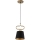 Lámpara de araña de cable VOLUTTO 1xE27/60W/230V negro/cobre