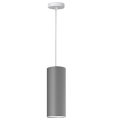 Lámpara de araña de cable ZIK 1xE27/40W/230V gris