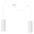 Lámpara de araña de cable ZIK 2xE27/40W/230V blanco
