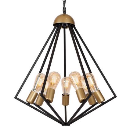 Lámpara de araña de cadena ALI 7xE27/60W/230V