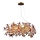 Lámpara de araña de cristal colgante 16xG9/40W/230V multicolor