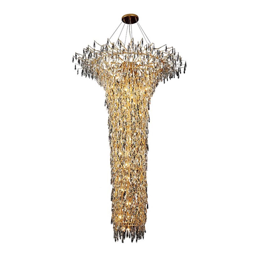 Lámpara de araña de cristal colgante 41xG9/40W/230V dorado