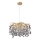 Lámpara de araña de cristal colgante 9xG9/40W/230V dorado
