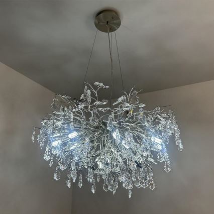 Araña de cristal 13xG9/40W/230V cromo brillante