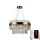 Lámpara de araña de cristal LED regulable con cable con cadena LED/80W/230V 3000-6500K + control remoto