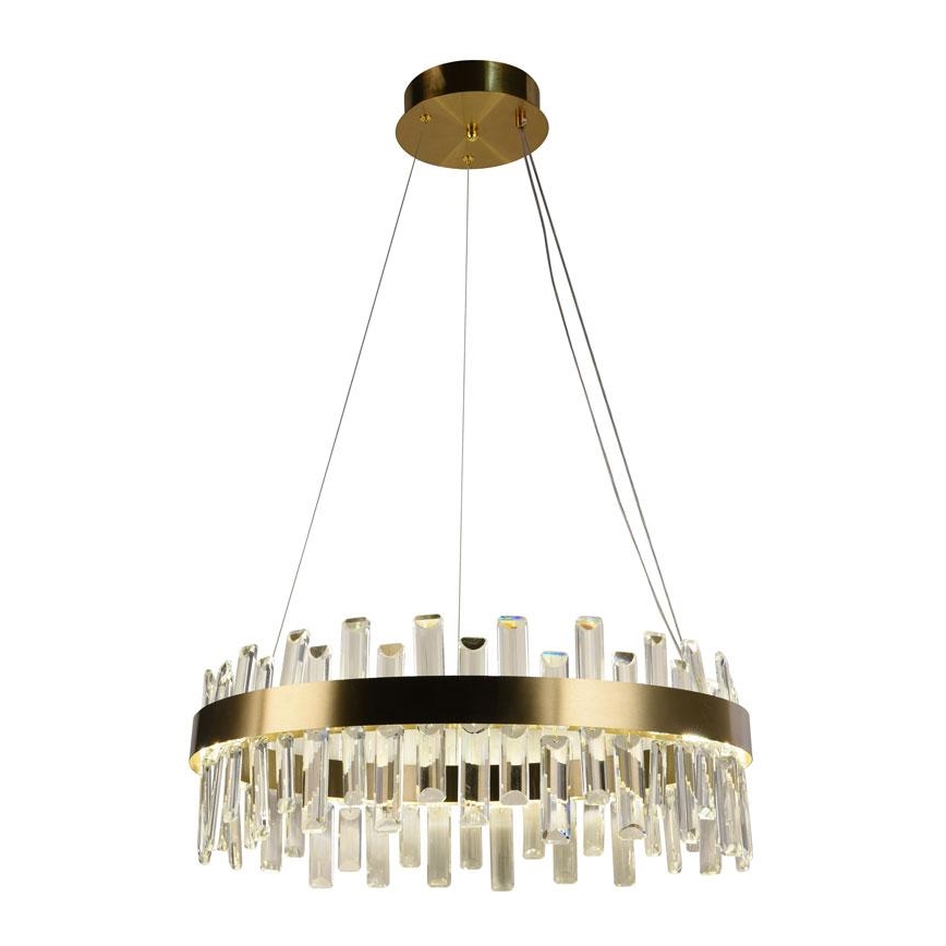 Lámpara de araña de cristal LED regulable en cadena LED/80W/230V 3000-6500K + control remoto