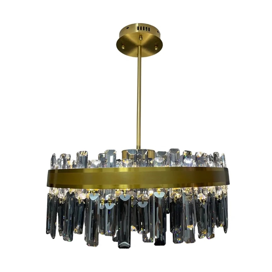 Lámpara de araña de cristal LED regulable en un poste LED/80W/230V + control remoto