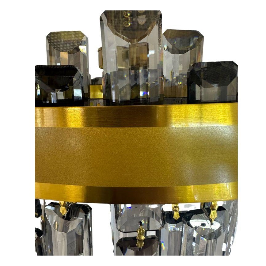 Lámpara de araña de cristal LED regulable en un poste LED/80W/230V + control remoto