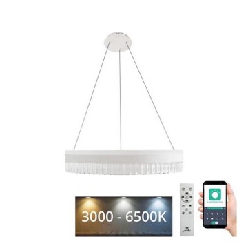 Lámpara de araña de cristal LED regulable en una cadena LED/80W/230V 3000-6500K blanco + control remoto