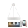 Lámpara de araña de cristal LED regulable en una cadena LED/80W/230V 3000-6500K blanco + control remoto