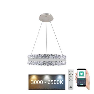 Lámpara de araña de cristal LED regulable en una cadena LED/80W/230V 3000-6500K blanco + control remoto