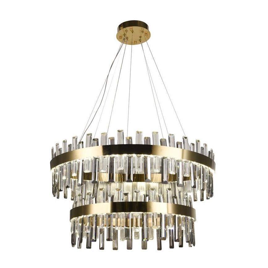 Lámpara de araña de cristal LED regulable en cadena LED/190W/230V 3000-6500K + control remoto