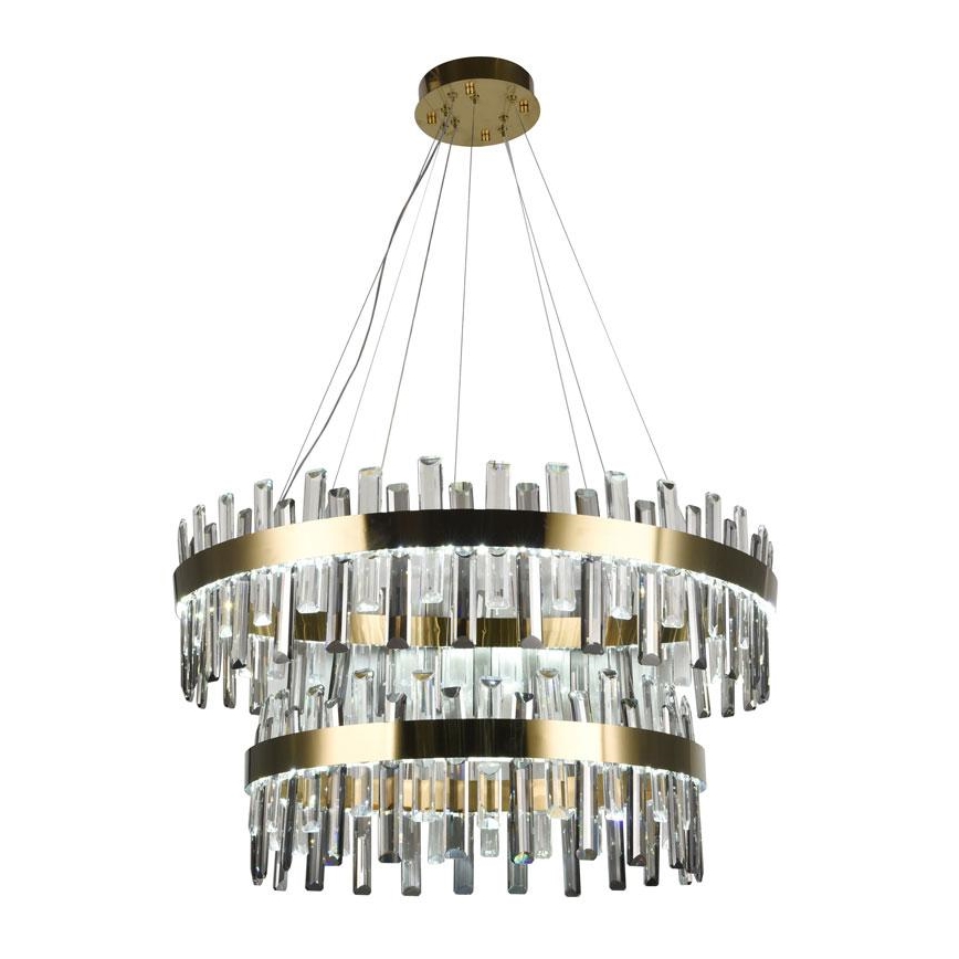 Lámpara de araña de cristal LED regulable en cadena LED/190W/230V 3000-6500K + control remoto