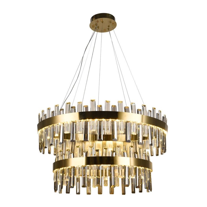 Lámpara de araña de cristal LED regulable en cadena LED/190W/230V 3000-6500K + control remoto