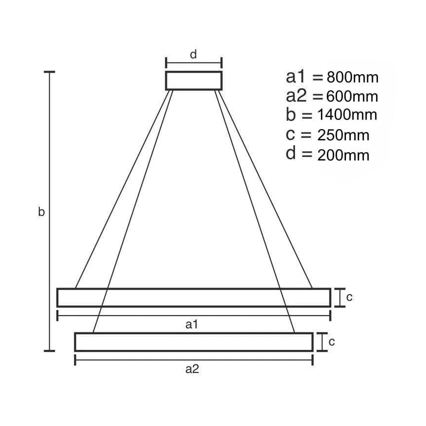 Lámpara de araña de cristal LED regulable en cadena LED/190W/230V 3000-6500K + control remoto